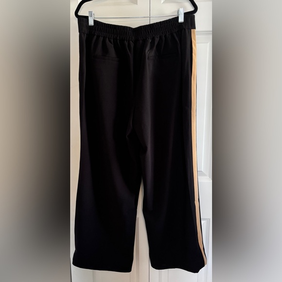 Boden Side Stripe Wide Leg Pants with Pockets - Black and Tan size 14R - Picture 5 of 7